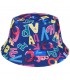 Kolorowe literki dwustronny kapelusz dziecięcy bucket hat KAP-MD