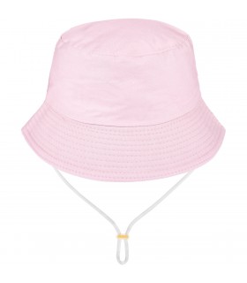 Różowy kapelusz dziecięcy z regulacją bawełniany letni Kap-mds