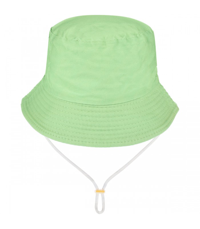 Zielony kapelusz dziecięcy z regulacją bawełniany letni Kap-mds