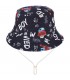 Czarny kapelusz dziecięcy z regulacją bawełniany letni Kap-mds-7