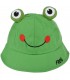 Zielony kapelusz dziecięcy żabka z regulacją bawełniany letni Kap-za-3