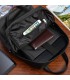 Czarny skórzany plecak na laptopa duży elegancki pojemny Beltimore P17