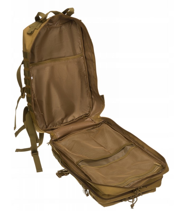 Khaki plecak taktyczny trekkingowy turystyczny duży pojemny Peterson BL096