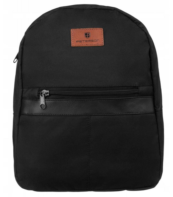 Czarny plecaczek do szkoły  mały lekki na ramię unisex Peterson GBP05