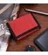 Czerwony portfel na rzep pojemny młodzieżowy portfelik E26