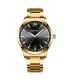 Złoty zegarek męski bransoleta duży solidny Perfect M115