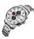 Srebrny zegarek męski bransoleta duży solidny Perfect M503