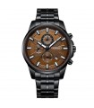 Czarny zegarek męski bransoleta duży solidny Perfect M503